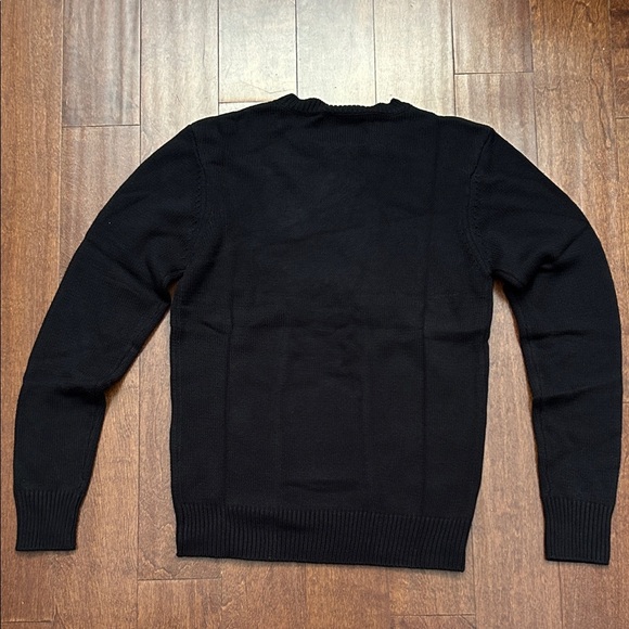 Key Street Black Crewneck Sweater with Bold Lettering, Size Small, NWT - Picture 8 of 12